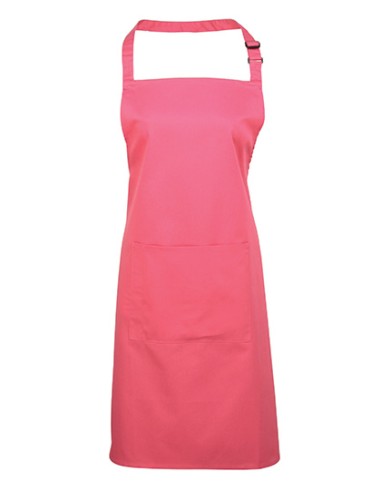 P-PR154-Colours Collection Bib Apron With Pocket